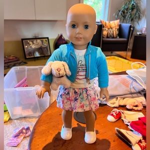American Girl Doll , Truly Me 18” doll (with alopecia)
